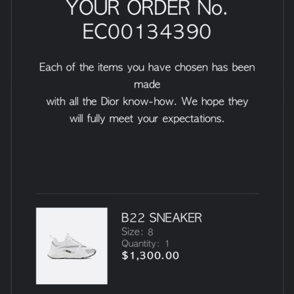 Dior B22 White Gray Technical Mesh Size 8 NEW - Picture 7 of 7